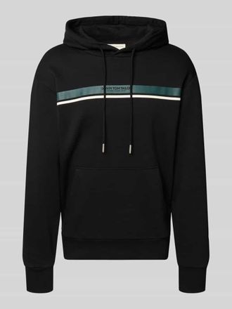 Tom Tailor Denim Regular Fit Hoodie aus Baumwoll-Mix in Black, Größe XL