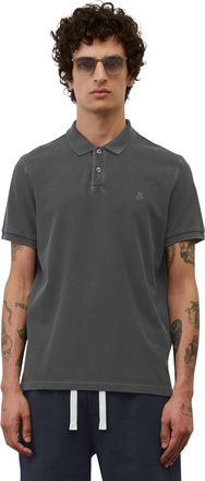 Marc O'Polo Poloshirt MARC OPOLO, Herren, Gr. XXXL (58), schwarz, Piqu&eacute;, Obermaterial: 100% Baumwolle, used, regular fit h&uuml;ftlang, Flachstrickb&uuml;ndchen, Shirts Pol