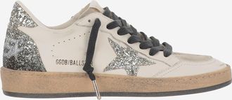 Golden Goose Ball Star Sneakers With Glitter