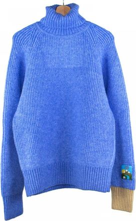 Lc23 Turquoise Coltrui Trui - Heren - Coltruien - Blauw - M - Truien & Vesten