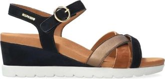 Mephisto Flat Sandalen - Dames - Sleehakken - Veelkleurig - 41 EU - Leer - Schoenen