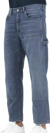 Tommy Jeans Blue Cotton Straight Jeans