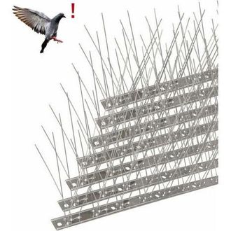 OEM [repelente De Aves] Trimec 6,6m Acero Inoxidable 20 Unid. Espigas Anti-palomas Y Cuervos Seguro Para Animales