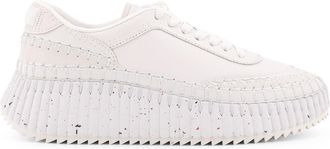 Chloé Nama Low-Top Leather Sneakers-Donna