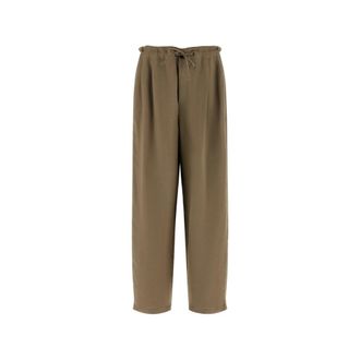Brunello Cucinelli Broeken, Dames, Bruin, M, Wide Broeken