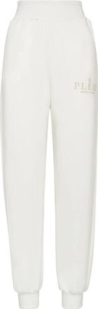Philipp Plein Joggingbroek Iconic - Dames - Sweatpants - Wit - L - Katoen - Broeken
