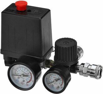 OEM Regulador De Presion - 220 V - Rango 0-180 Psi - Rosca G1/4 - Para Compresor De Aire - Unidad