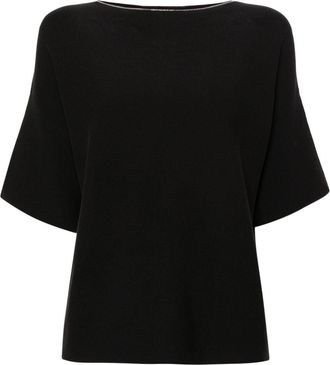 Fabiana Filippi organic-cotton sweater - women - Cotton - 38 - Black