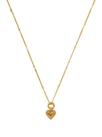 Missoma ridge heart necklace - Oro
