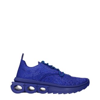 Ferragamo Sneakers Nima Herrens Strassblau/Elektrisches Blau