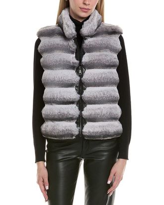 Adrienne Landau Reversible Wool-Blend Vest