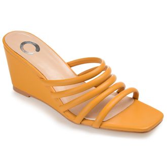 Journee Collection Journee Womens Rizie Wedge Sandals
