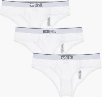 Diesel Set of 3 Cotton Panties UFPN-OXYS with Logo Elastic Waistban size M