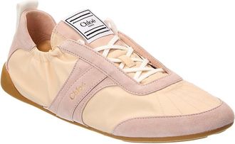 Chlo&eacute; Kick Nylon & Suede Sneaker