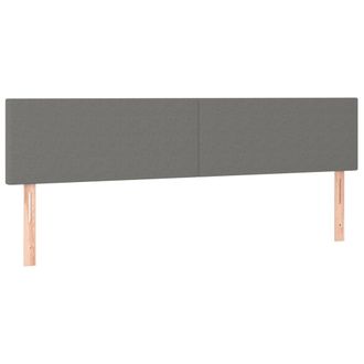 vidaXL Cabecero Con Led De Tela Gris Oscuro 180x5x78/88 Cm Vidaxl