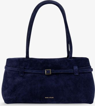 Manu Atelier Borsa a spalla Le Cambon East West in suede - MANU ATELIER - gender_Woman