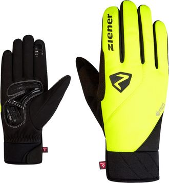 Ziener Multisporthandschuhe ZIENER DONNI GTX INF PR, Gr. 6,5, gelb (sonnengelb), Kunstfaser, Handschuhe Multisporthandschuhe