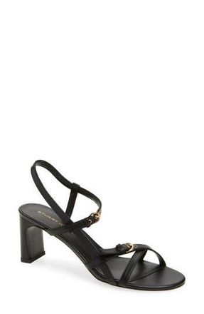Stuart Weitzman Babette Buckle Sandal in Black at Nordstrom Rack, Size 9