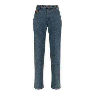 Burberry Dalia Straight Jeans - Dames - Regular Fit Jeans - Blauw - W28 - Katoen - Jeans