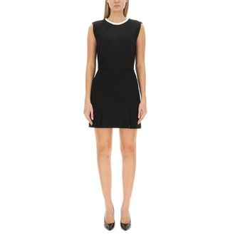 Msgm Vestido Mini sin Mangas con Detalle de Lazo - Dresses - Mujer - Negro - S