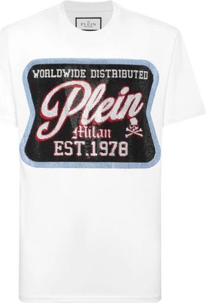 Philipp Plein Round Neck T-Shirt Milan - Heren - T-shirts - Wit - M - Katoen - Tops