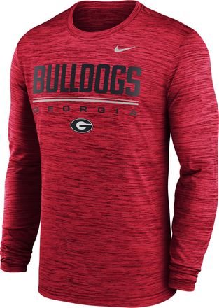 Nike Georgia Sideline Velocity Nike Mens Dri-FIT College T-Shirt in Red | 02EQ65NGBN-FG7
