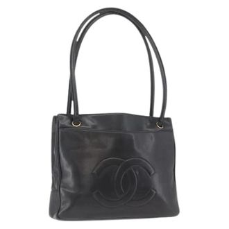 Chanel Pre-owned Shoulder Bags, female, Black, Size: ONE SIZE Pre-owned Vintage Tote Bag