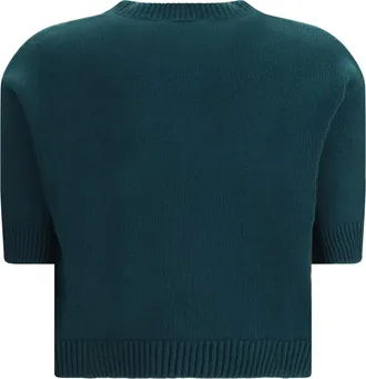 Gucci Womens Soft Wool Jumper Pine-Green Top Pine/green