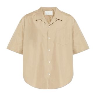 Ami Short Sleeve Shirts, male, Beige, Size: 2XL Boxy Shirt