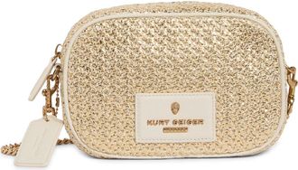 Kurt Geiger Chiswick Faux Raffia Camera Bag in Open Yellow at Nordstrom Rack