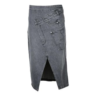 J.W.Anderson Dames, Rokken, Grijs, Maat: XS Denim