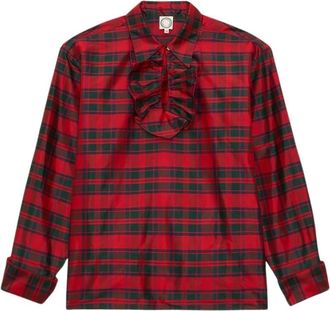 Ines De La Fressange Ortiz Gestreepte Blouse - Dames - Blouses - Rood - XS - Overhemden
