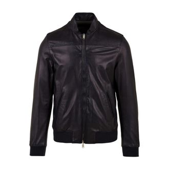 The Jack Leathers Fresco Napl Blue Leren Jas - Heren - Leren en Su&egrave;de Jassen - Blauw - L - Leer - Jassen