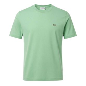 Lacoste Heren Geborduurd Logo Katoenen T-Shirt (Groen)