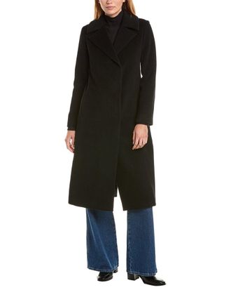 Sofiacashmere Sofiacashmere Notch Lapel Wool & Cashmere-Blend Jacket