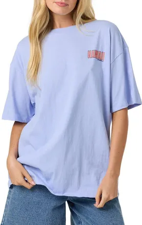 O'Neill Shaka Hawaii Graphic Oversized T-shirt in Blue Jelly at Nordstrom, Size X-Small