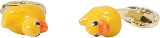 Paul Smith Cufflinks & Tie Clips, male, Yellow, Size: ONE SIZE Yellow Rubber Duck Cufflinks