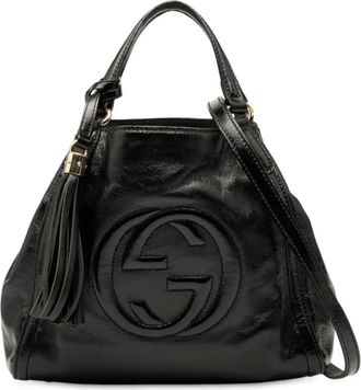 Gucci Borsa a tracolla Soho piccola lucida 2000-2015 - Nero