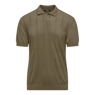 Bomboogie Jersey de Algod&oacute;n con Cuello de Canal&eacute; Ancho - Knitwear - Hombre - Verde - 3XL
