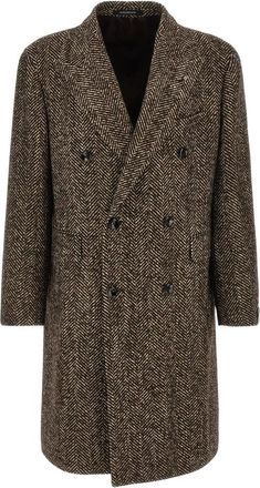 Tagliatore Heren, Mantels, Bruin, Maat: 2XL