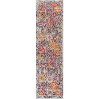 Jonathan Y Designs Modern Persian Boho Vintage Trellis Area Rug in Ivory/navy/multi at Nordstrom, Size 3Ft 0In X 5Ft 0In