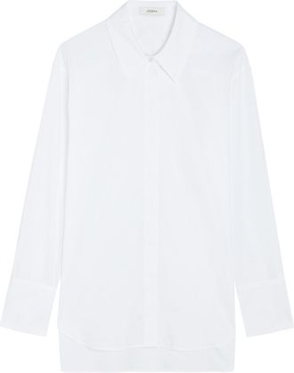 Joseph Nellie Cotton-poplin Blouse - White - 44 (UK16 / XL)
