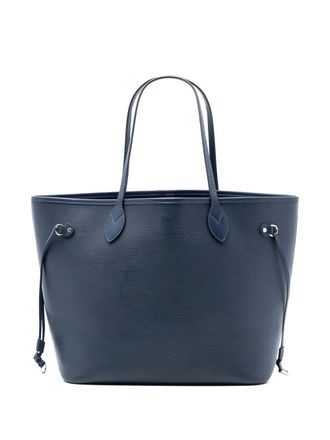 Louis Vuitton Borsa tote Neverfull MM in pelle Épi 2013 - Blu