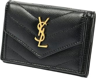 Saint Laurent Pre-owned Wallets, female, Black, Size: ONE SIZE Pre-owned Vintage Wallet