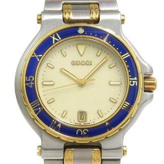 Gucci Pre-owned Watches, female, Multicolor, Size: ONE SIZE Pre-owned Stainless Steel Quartz Watch 9700M