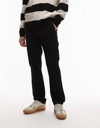 Tommy Hilfiger Denton Essential - Pantaloni in twill neri-Nero