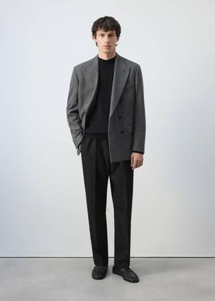 Mango Pantaloni relaxed-fit nero - Uomo - 44 - MANGO MAN