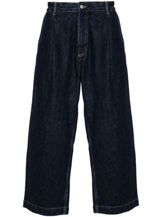 STUDIO NICHOLSON Jeans con pieghe - Blu