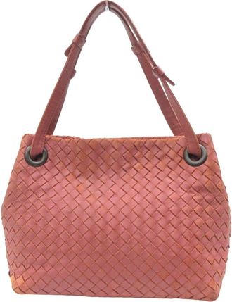 Bottega Veneta Pink Leather Tote Bag (Pre-Owned)