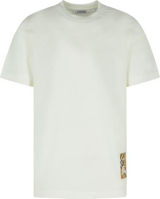 Burberry White Cotton T -shirt